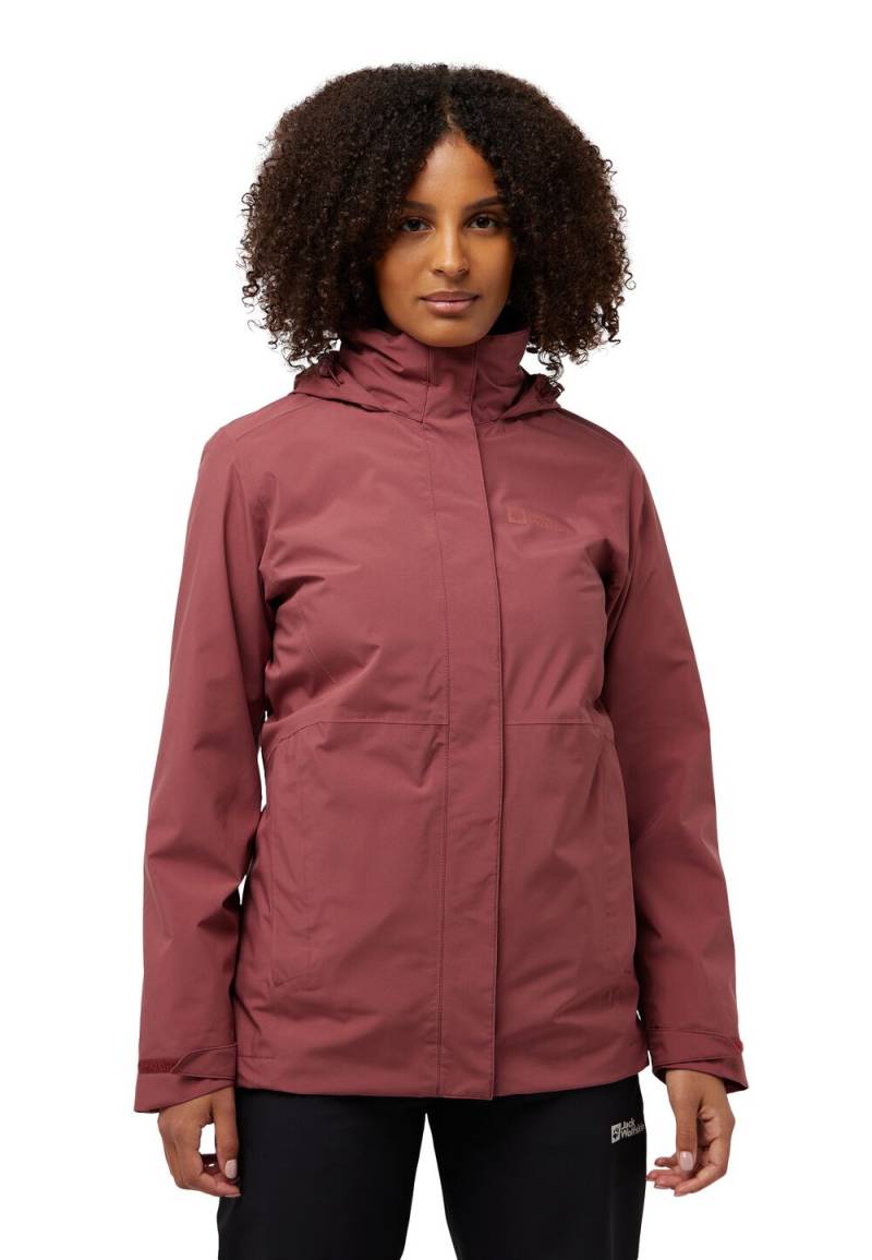 Jack Wolfskin Rotwand 3in1 Jacket Women XS red ochre red ochre von Jack Wolfskin