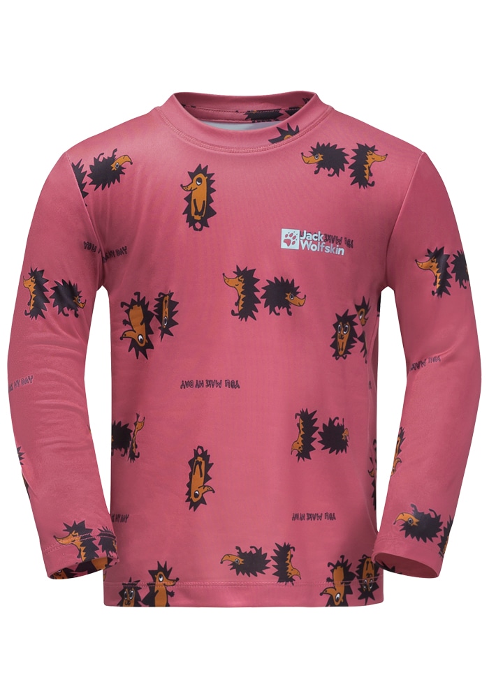 Jack Wolfskin Rundhalspullover »GLEELY PRINT LONGSLEEVE K« von Jack Wolfskin