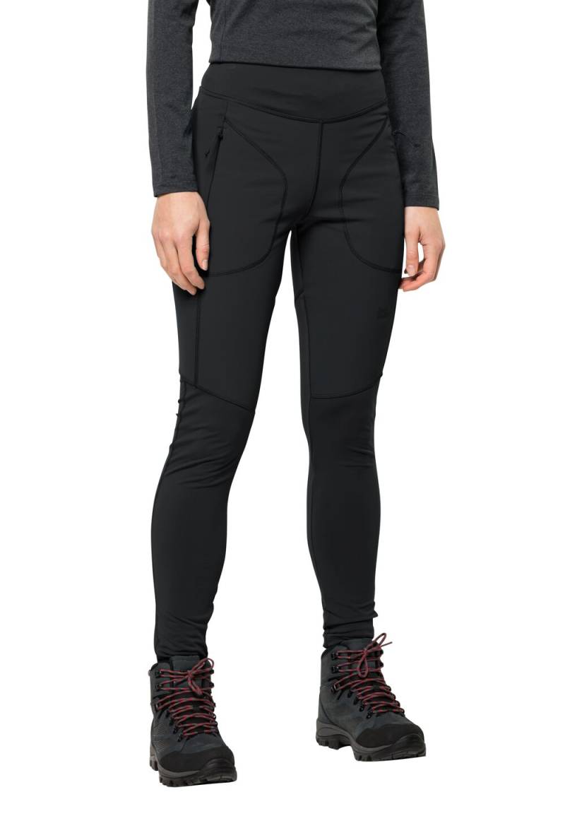 Jack Wolfskin Salmaser Tights Women XS black black von Jack Wolfskin