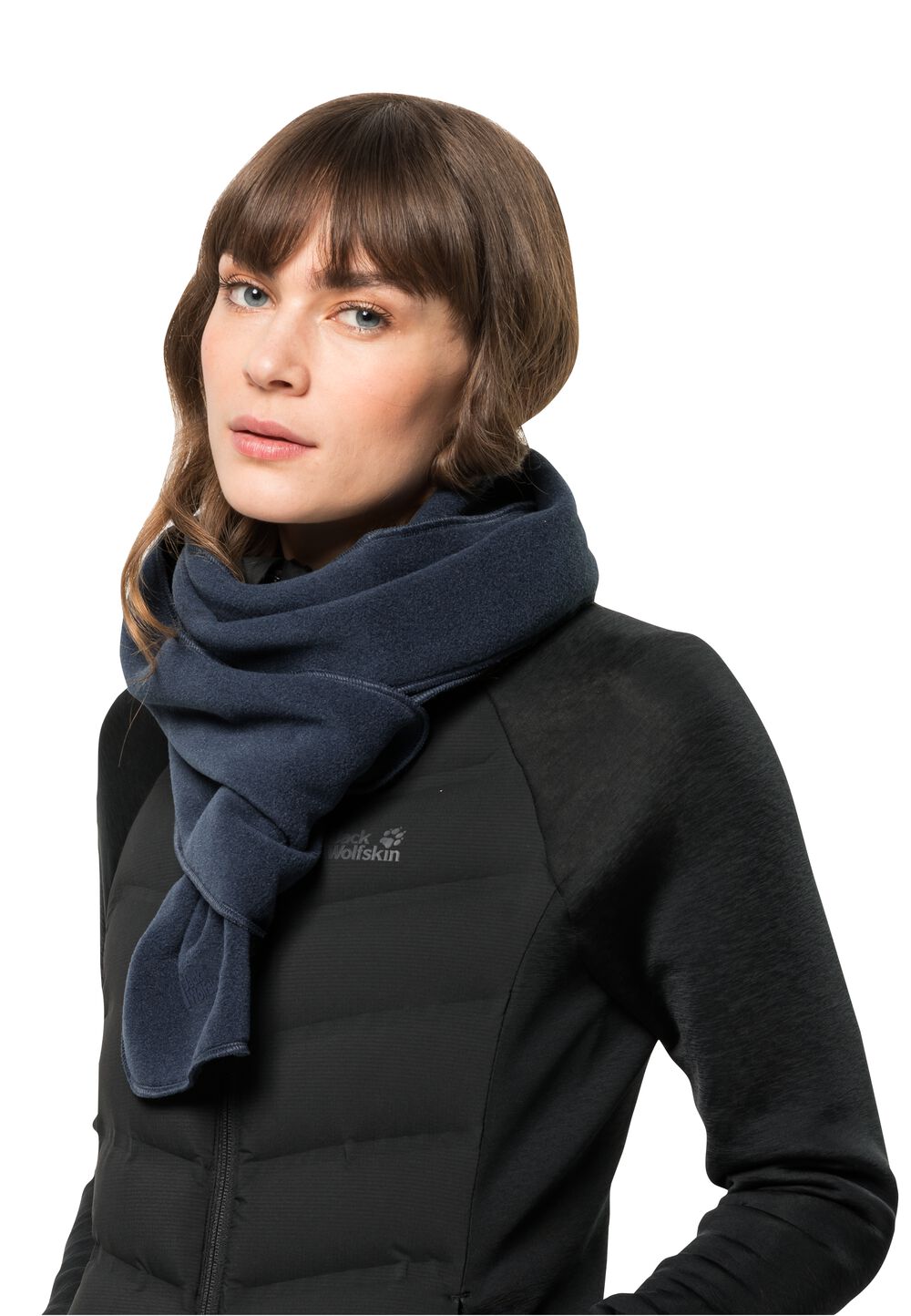 Jack Wolfskin Schlauchschal aus Fleece Vertigo Scarf One Size blau night blue von Jack Wolfskin