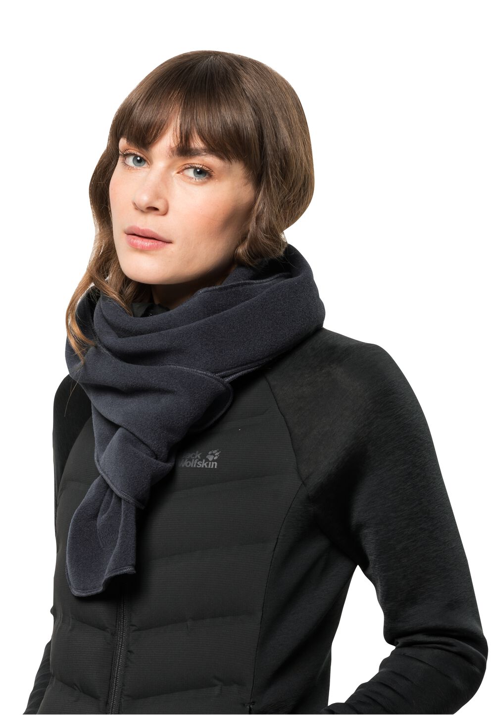 Jack Wolfskin Schlauchschal aus Fleece Vertigo Scarf one size schwarz black von Jack Wolfskin