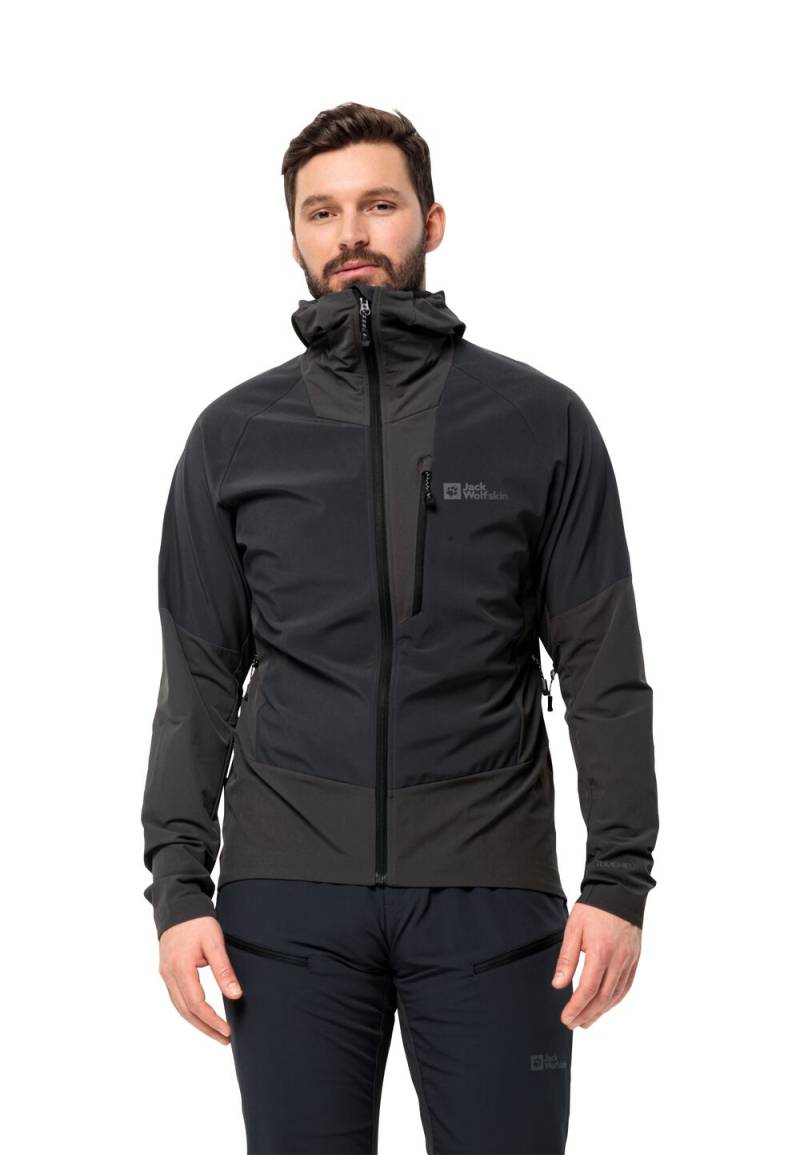 Jack Wolfskin Ski-Softshelljacke Herren Alpspitze Hoody Men S phantom Phantom von Jack Wolfskin