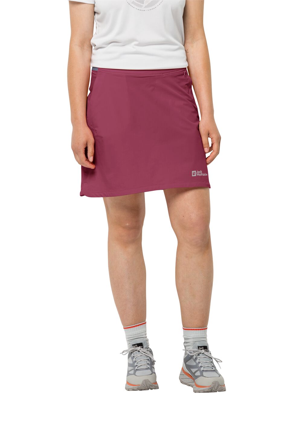 Jack Wolfskin Skort Damen Hilltop Trail Skort Women 34 sangria red sangria red von Jack Wolfskin