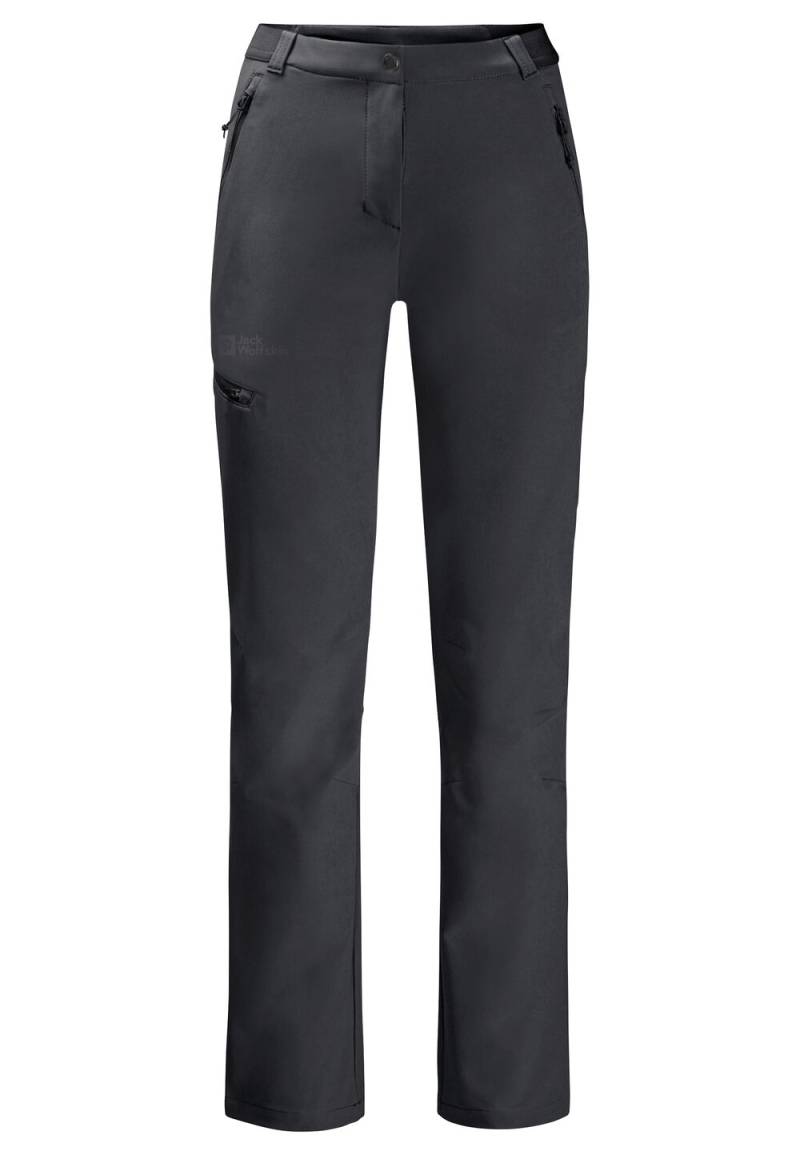 Jack Wolfskin Softshell-Wanderhose Damen Geigelstein Pants Women 34 black black von Jack Wolfskin