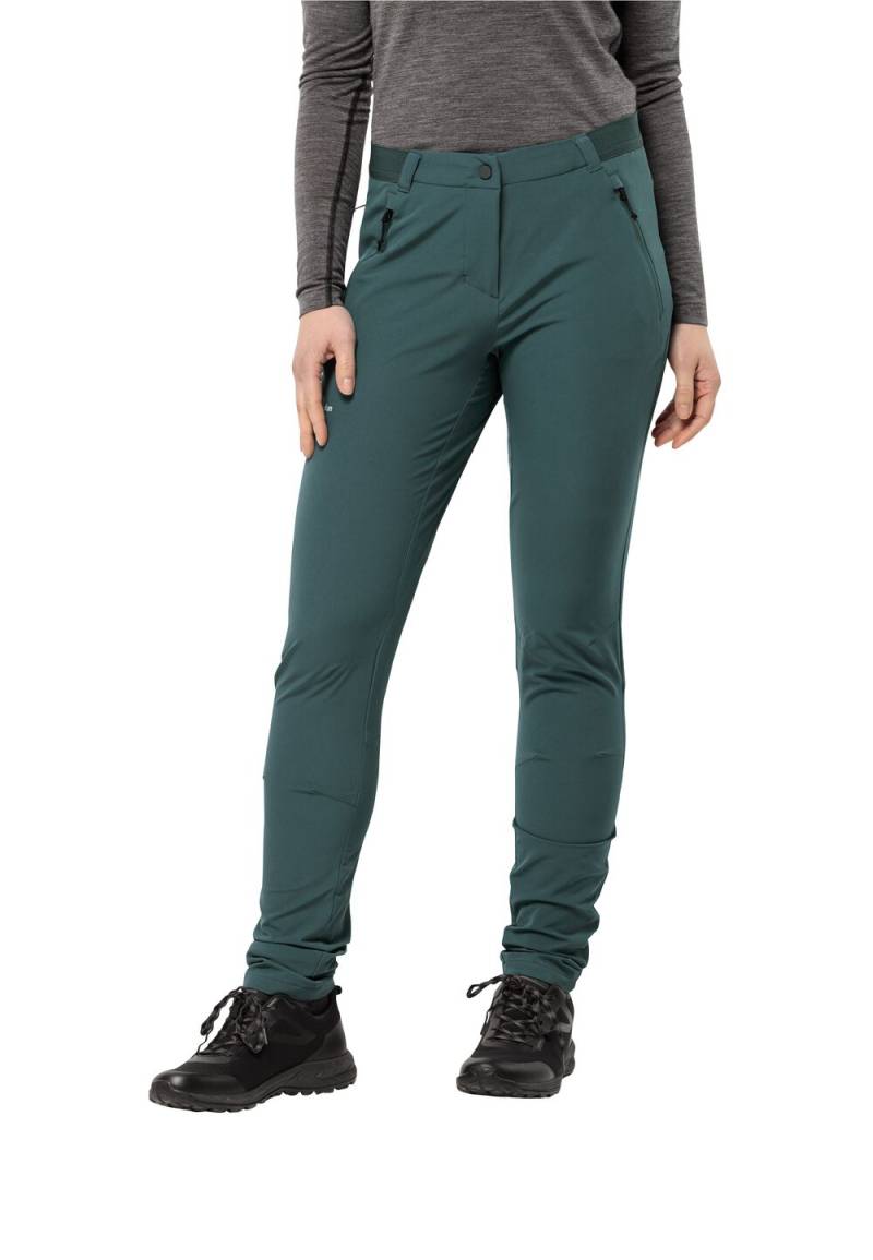 Jack Wolfskin Softshell-Wanderhose Damen Geigelstein Slim Pants Women 34 sea green sea green von Jack Wolfskin