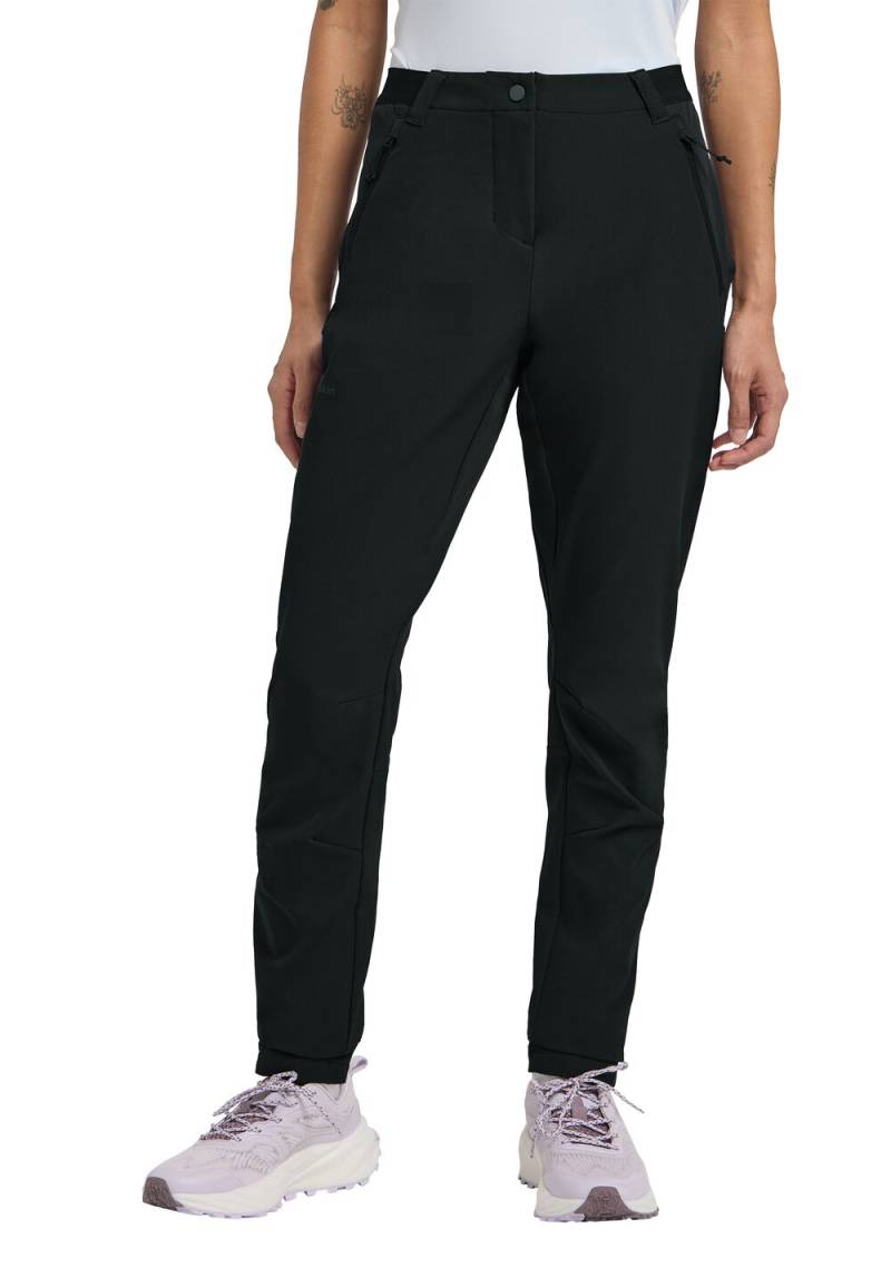 Jack Wolfskin Softshell-Wanderhose Damen Geigelstein Slim Pants Women 38 black black von Jack Wolfskin