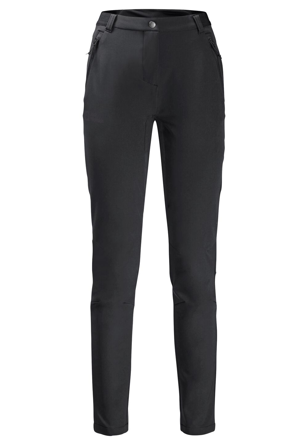 Jack Wolfskin Softshell-Wanderhose Damen Geigelstein Slim Pants Women 46 black black von Jack Wolfskin