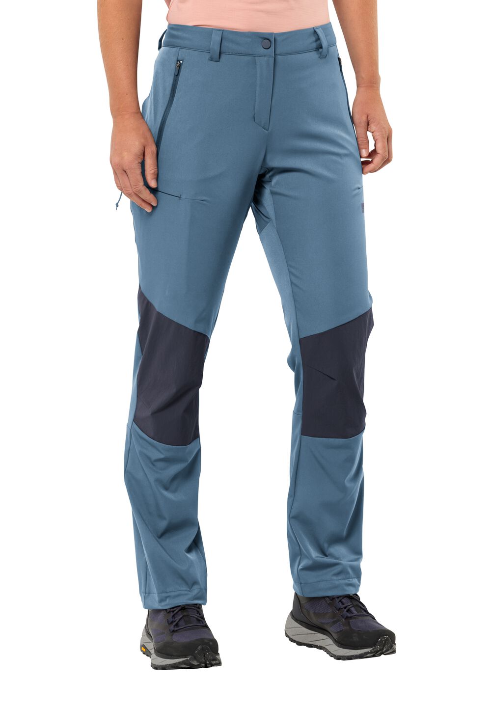 Jack Wolfskin Softshell-Wanderhose Damen Hiking Alpine Pants Women 34 elemental blue elemental blue von Jack Wolfskin