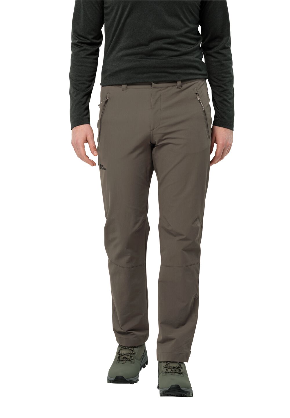 Jack Wolfskin Softshell-Wanderhose Herren Activate Extended Version Pants Men 46 cold coffee cold coffee von Jack Wolfskin