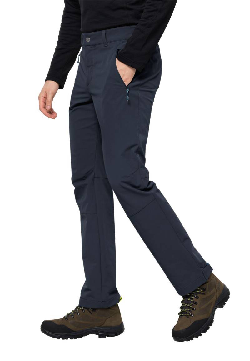 Jack Wolfskin Softshell-Wanderhose Herren Activate Extended Version Pants Men 48 blau night blue von Jack Wolfskin