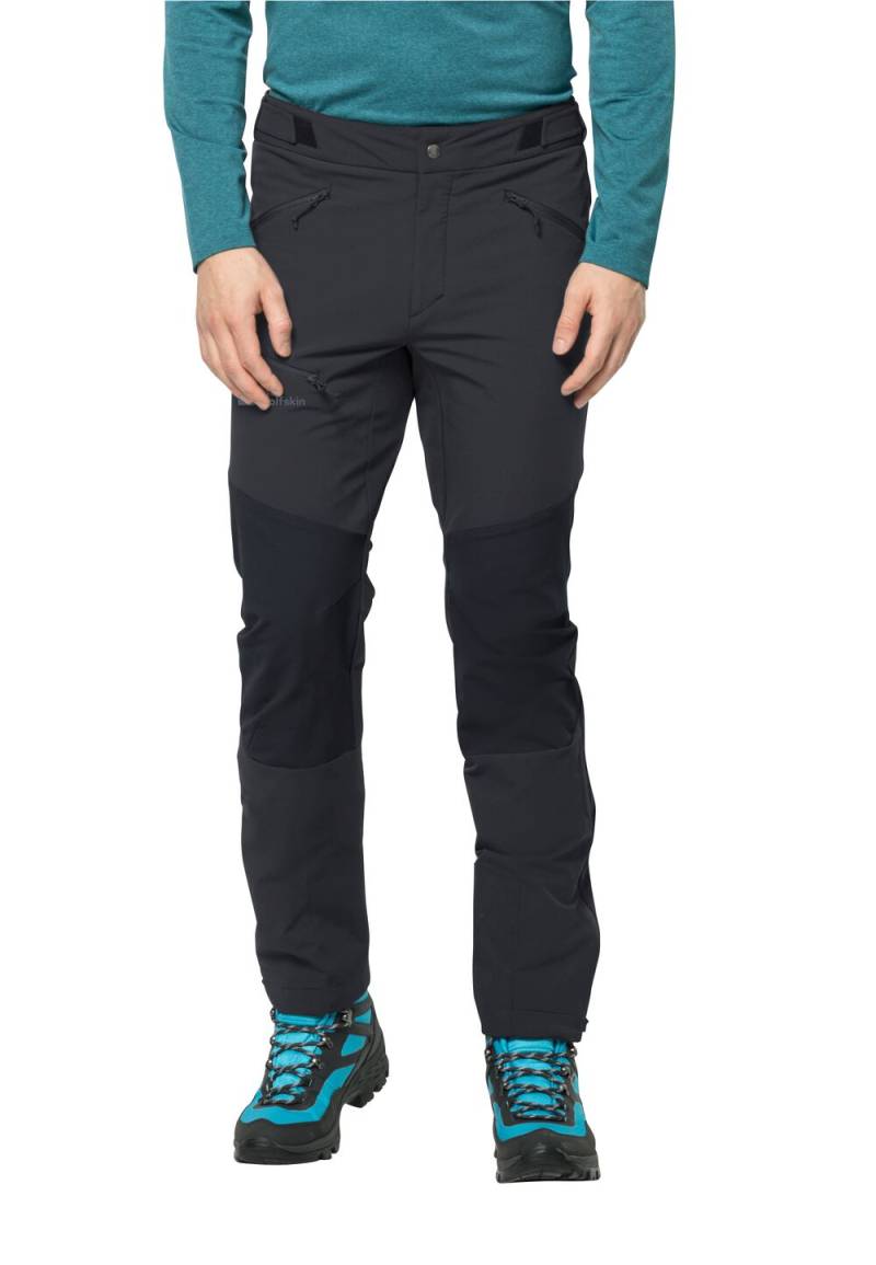 Jack Wolfskin Trekking-Softshellhose Herren Salmaser Pants Men 48L phantom Phantom von Jack Wolfskin