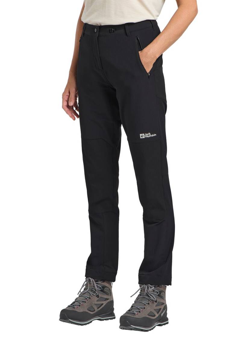 Jack Wolfskin Softshellhose Damen Andur Pants Women 34 black black von Jack Wolfskin