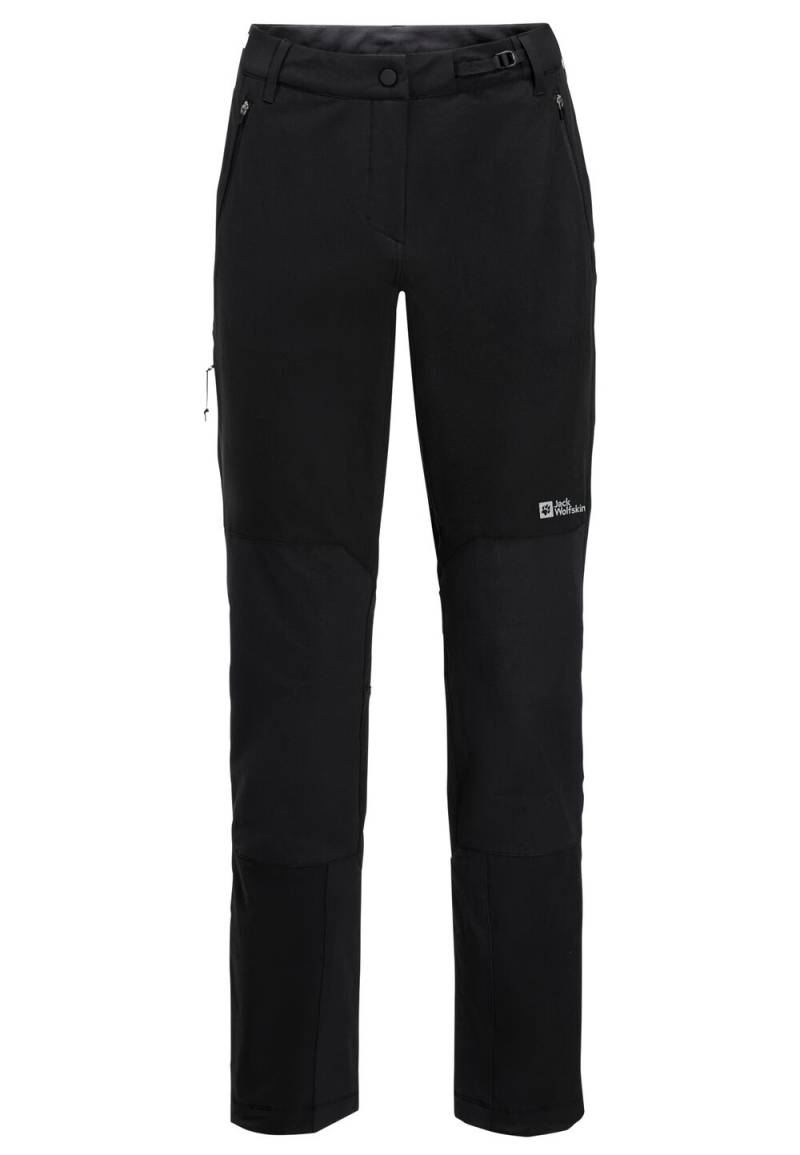 Jack Wolfskin Softshellhose Damen Andur Pants Women 38 black black von Jack Wolfskin