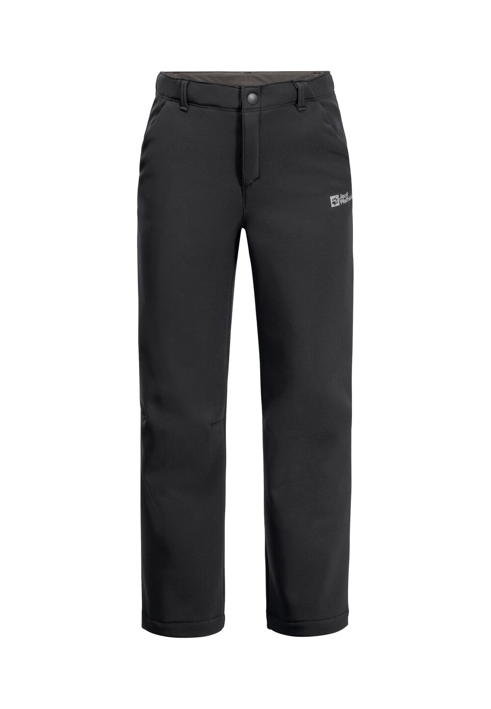 Jack Wolfskin Softshellhose Kinder Fourwinds Pants Kids 104 black black von Jack Wolfskin