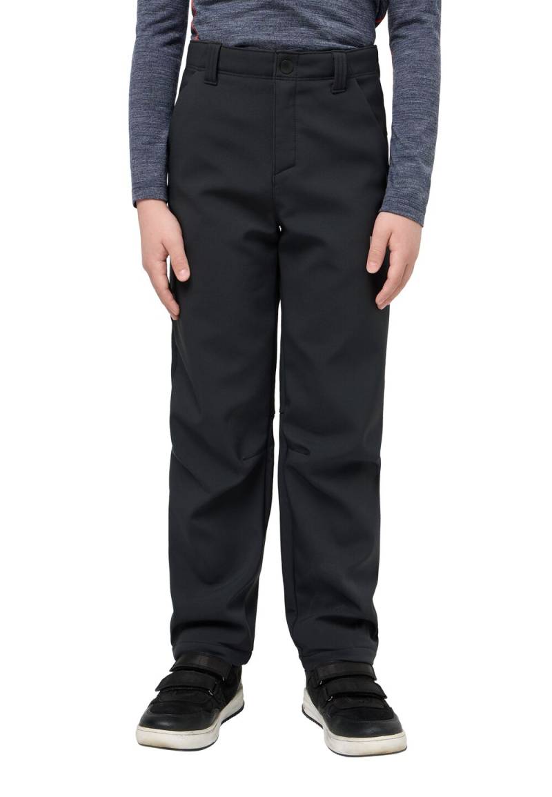 Jack Wolfskin Softshellhose Kinder Fourwinds Pants Kids 128 granite black granite black von Jack Wolfskin