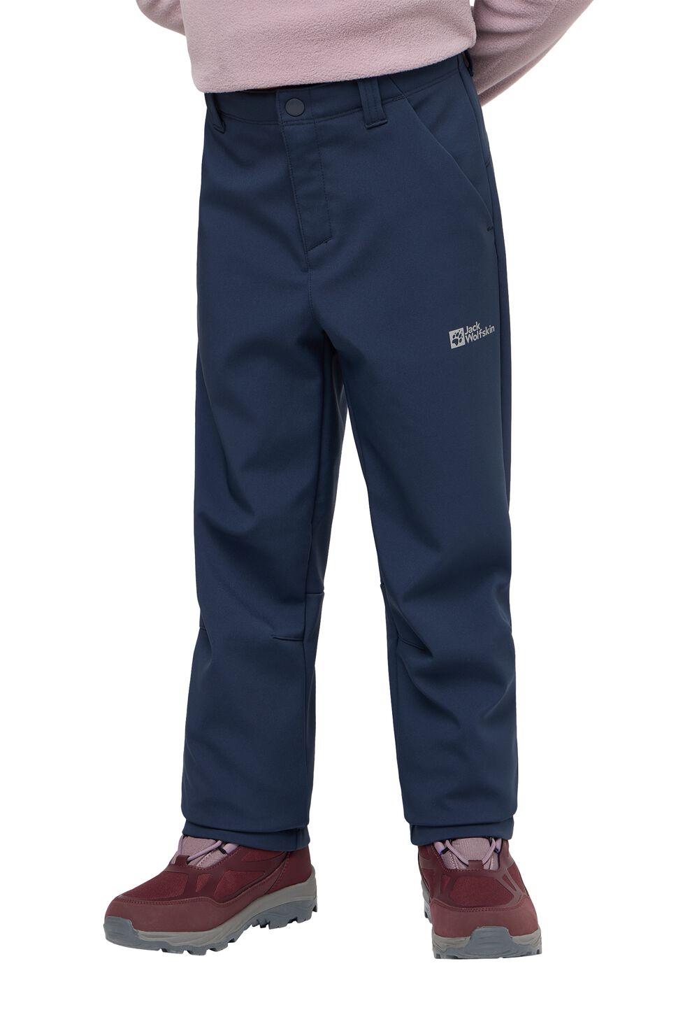 Jack Wolfskin Softshellhose Kinder Fourwinds Pants Kids 176 blau night blue von Jack Wolfskin