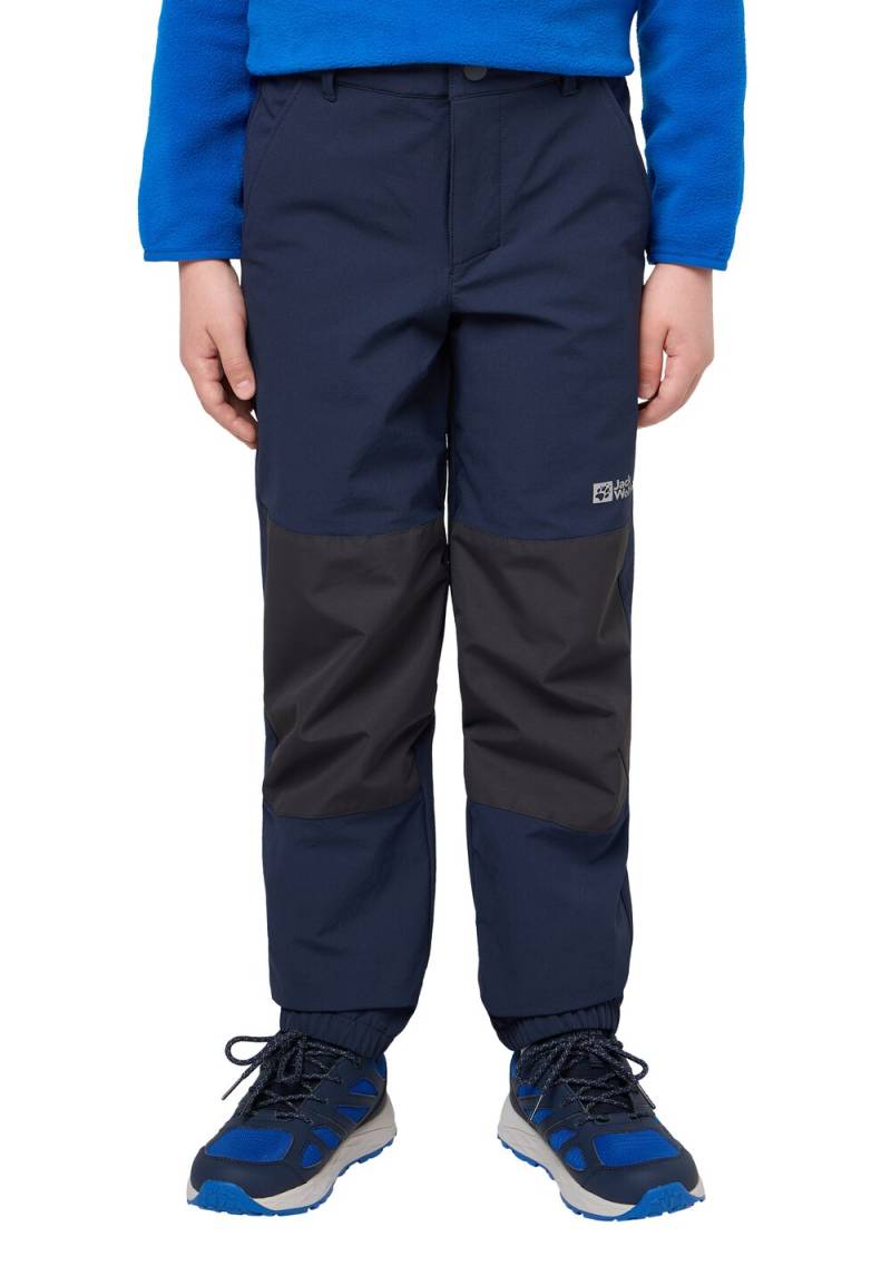 Jack Wolfskin Softshellhose Kinder Rascal Winter Pants Kids 104 blau night blue von Jack Wolfskin