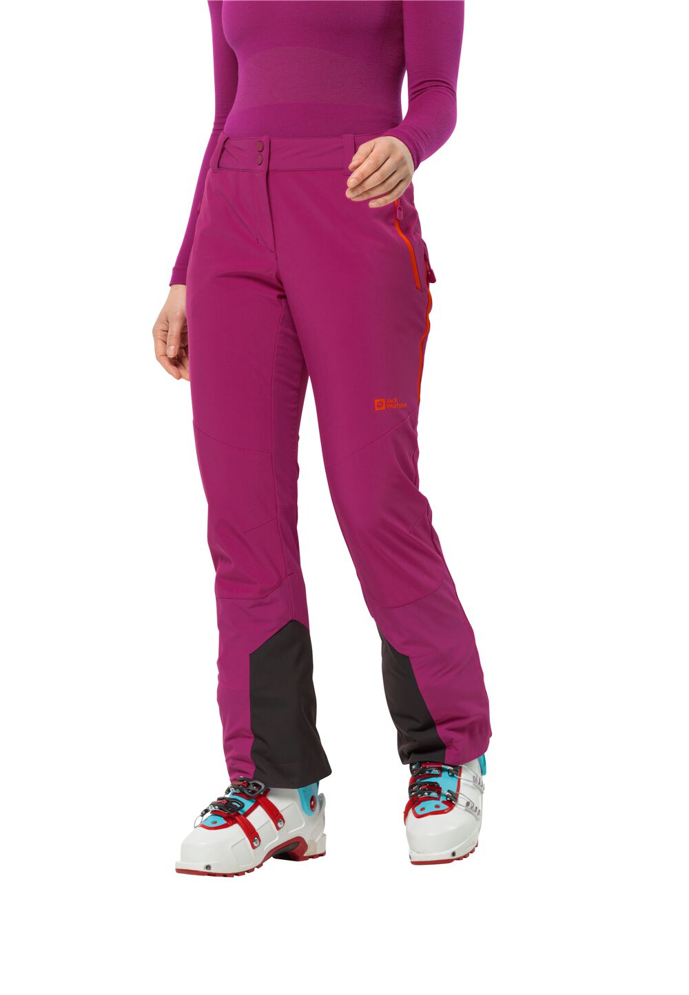 Jack Wolfskin Ski-Softshellhose Damen Alpspitze Tour Pants Women 36 new magenta new magenta von Jack Wolfskin