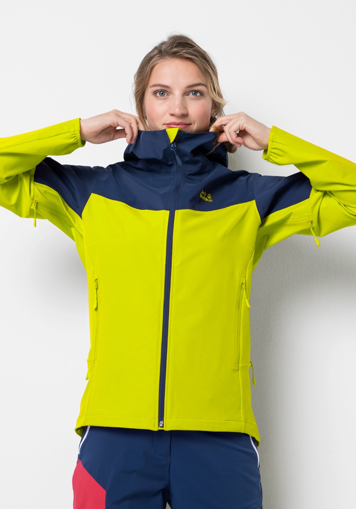 Jack Wolfskin Softshelljacke »ALPINE TRAIL JKT W«, mit Kapuze von Jack Wolfskin