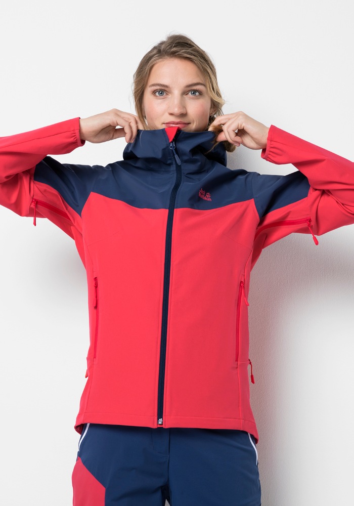 Jack Wolfskin Softshelljacke »ALPINE TRAIL JKT W«, mit Kapuze von Jack Wolfskin