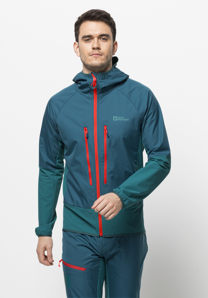 Jack Wolfskin Softshelljacke »ALPSPITZE HOODY M«, mit Kapuze von Jack Wolfskin