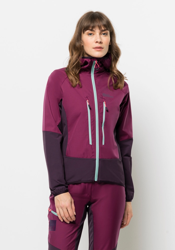 Jack Wolfskin Softshelljacke »ALPSPITZE HOODY W«, mit Kapuze von Jack Wolfskin