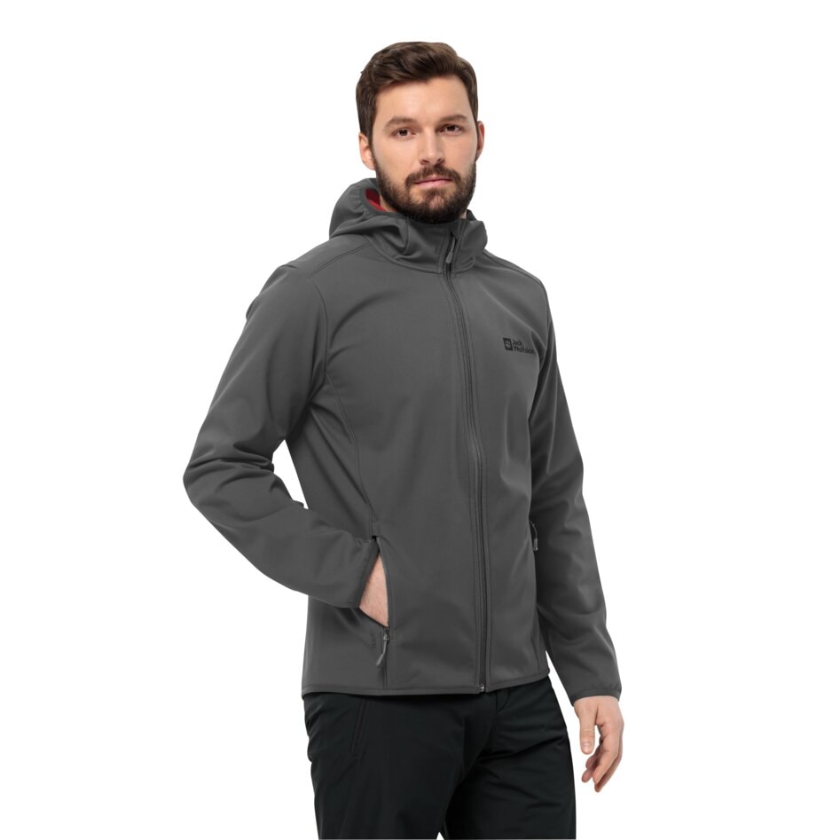 Jack Wolfskin Softshelljacke »BORNBERG HOODY«, mit Kapuze, winddicht, wasserabweisend von Jack Wolfskin