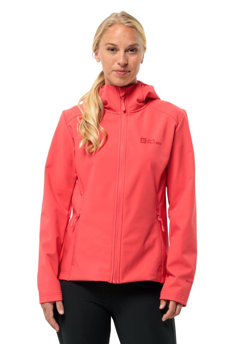 Jack Wolfskin Softshelljacke Damen Bornberg Hoody Women M rot vibrant red von Jack Wolfskin