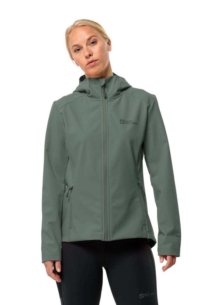 Jack Wolfskin Softshelljacke Damen Bornberg Hoody Women XS hedge green Hedge Green von Jack Wolfskin