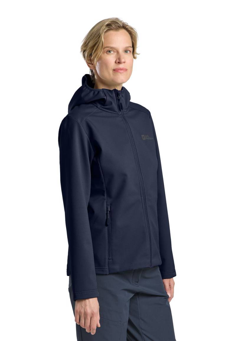 Jack Wolfskin Softshelljacke Damen Bornberg Hoody Women XXL blau night blue von Jack Wolfskin