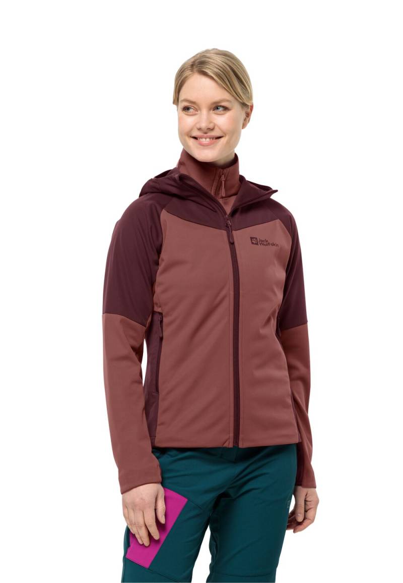 Jack Wolfskin Softshelljacke Damen Brisstal Hoody Women L apple butter apple butter von Jack Wolfskin