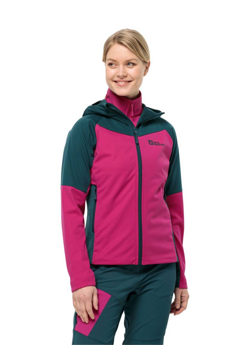 Jack Wolfskin Softshelljacke Damen Brisstal Hoody Women XL new magenta new magenta von Jack Wolfskin