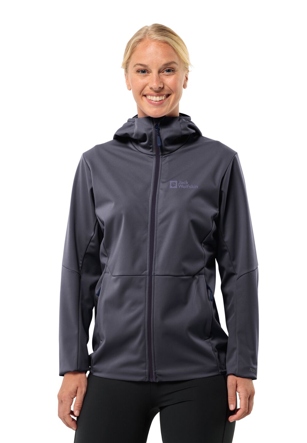 Jack Wolfskin Softshelljacke Damen Feldberg Hoody Women M graphite graphite von Jack Wolfskin