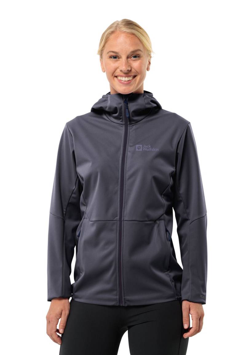 Jack Wolfskin Softshelljacke Damen Feldberg Hoody Women M graphite Graphite von Jack Wolfskin