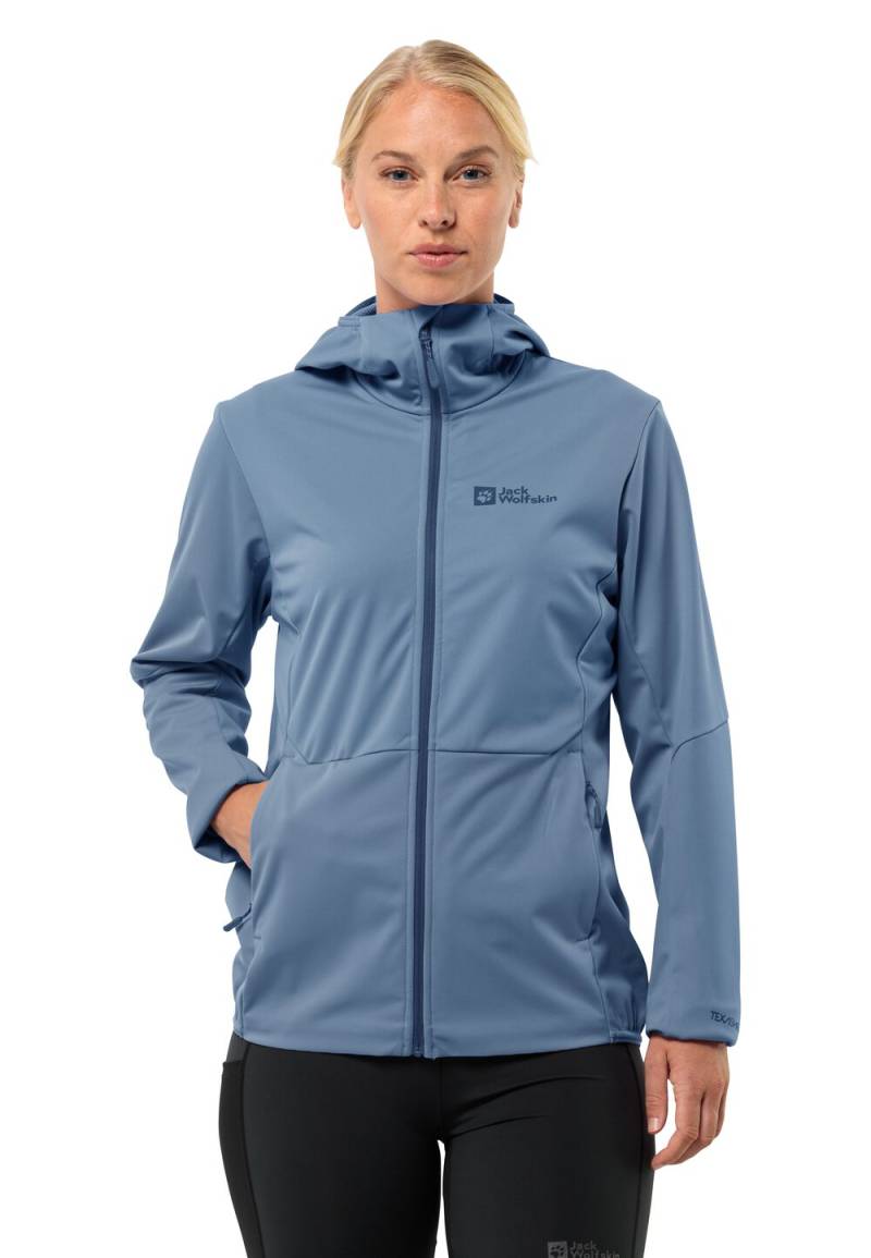 Jack Wolfskin Softshelljacke Damen Feldberg Hoody Women S elemental blue elemental blue von Jack Wolfskin