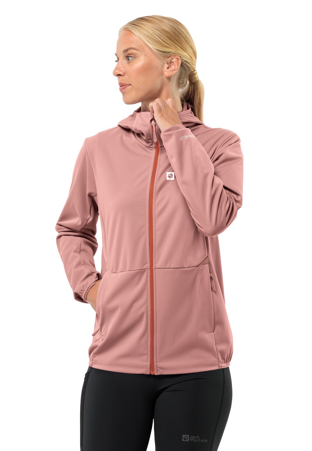 Jack Wolfskin Softshelljacke Damen Feldberg Hoody Women XXL rose dawn Rose Dawn von Jack Wolfskin