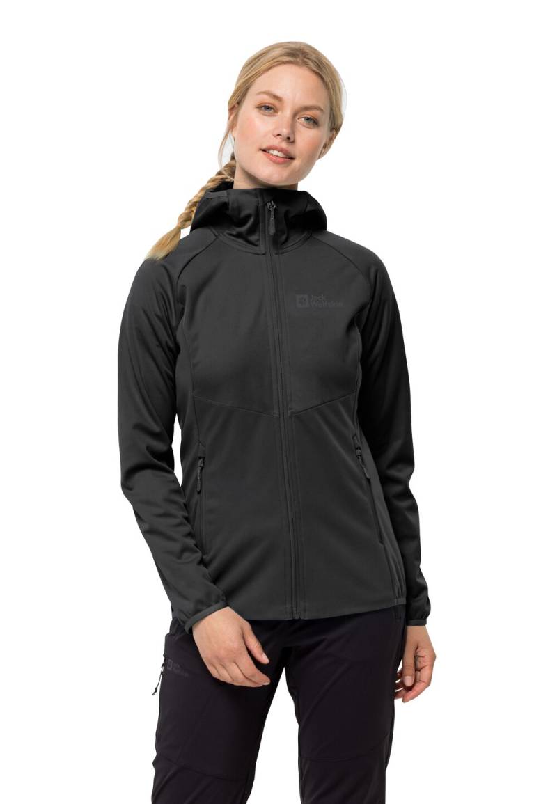 Jack Wolfskin Softshelljacke Damen GO Hike Softshell Women L black black von Jack Wolfskin