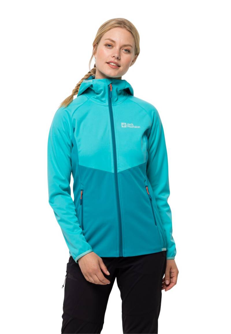 Jack Wolfskin Softshelljacke Damen GO Hike Softshell Women L tile blue tile blue von Jack Wolfskin