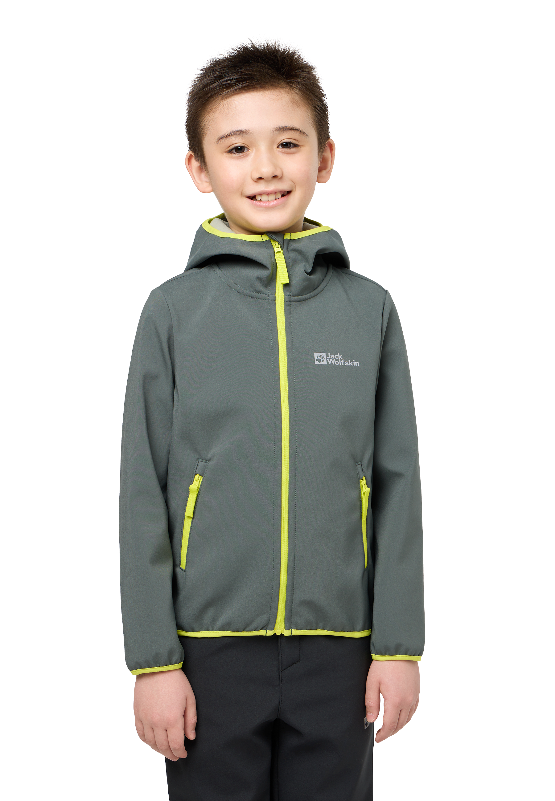 Jack Wolfskin Softshelljacke »FOURWINDS JACKET für Kinder«, mit Kapuze von Jack Wolfskin