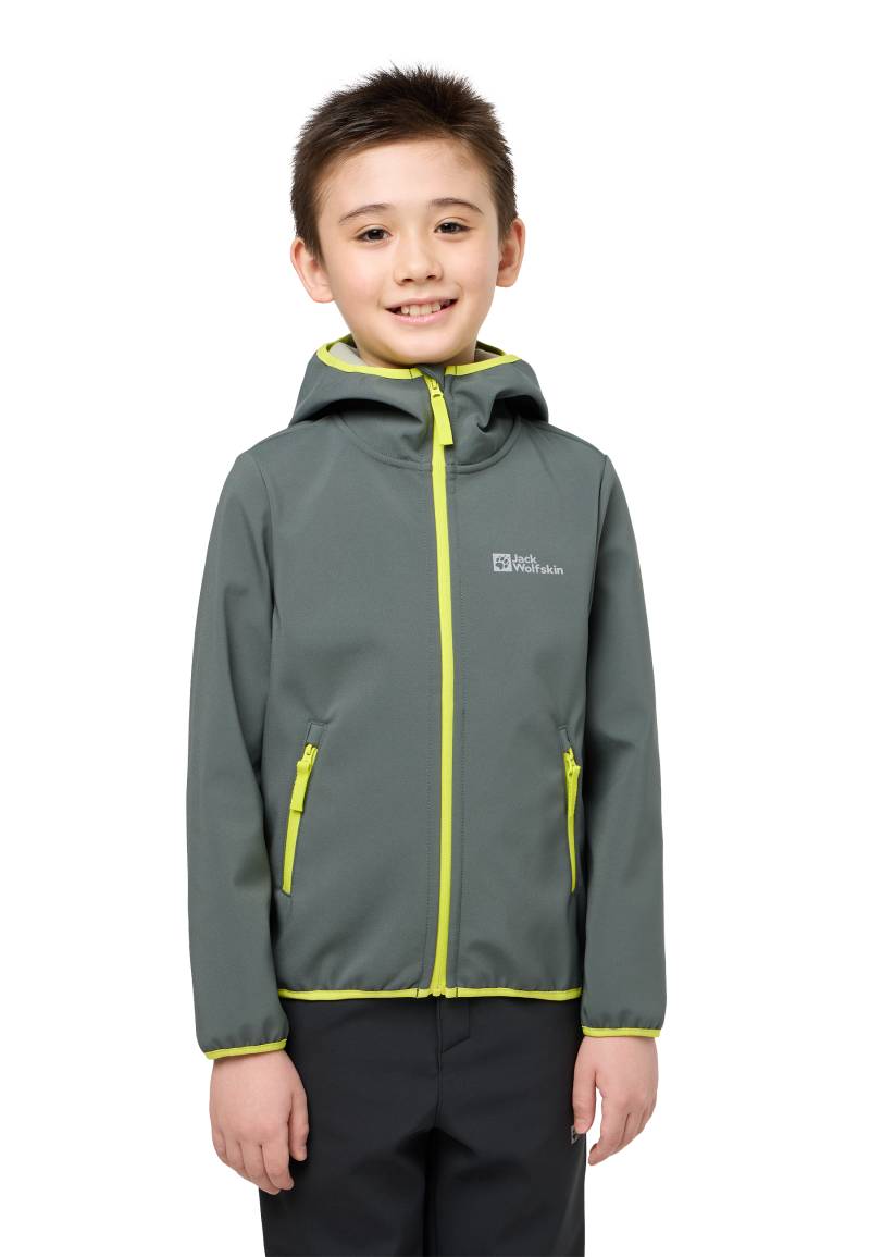 Jack Wolfskin Softshelljacke »FOURWINDS JACKET für Kinder«, mit Kapuze von Jack Wolfskin