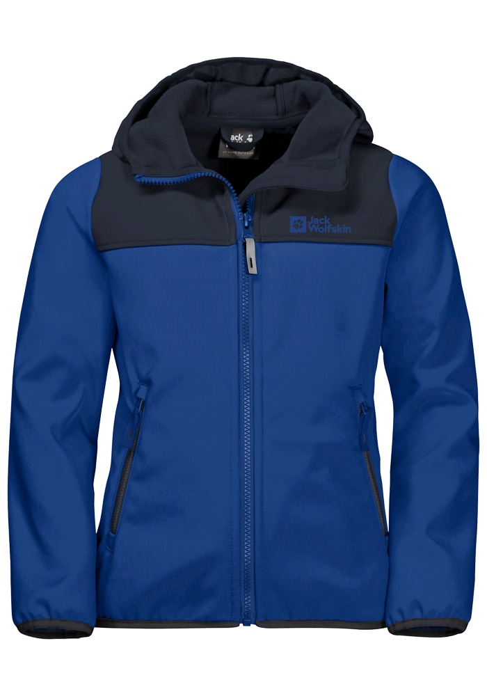 Jack Wolfskin Softshelljacke »FOURWINDS JACKET KIDS«, mit Kapuze von Jack Wolfskin