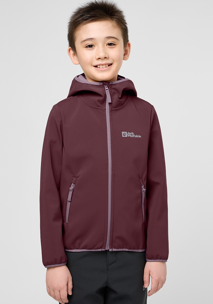 Jack Wolfskin Softshelljacke »FOURWINDS JACKET KIDS«, mit Kapuze von Jack Wolfskin