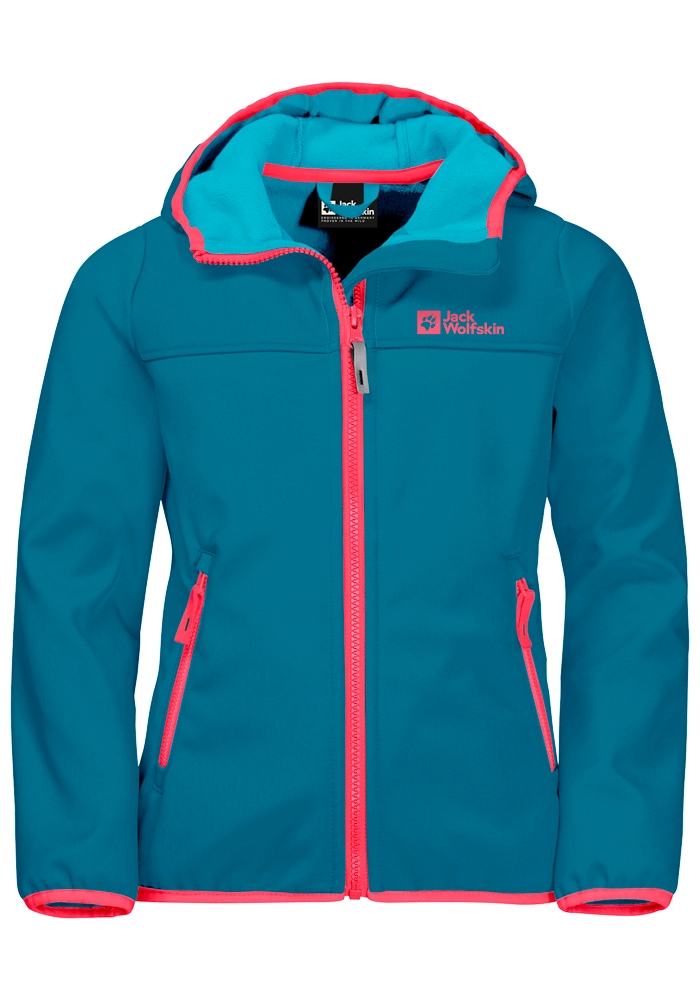 Jack Wolfskin Softshelljacke »FOURWINDS JACKET KIDS«, mit Kapuze von Jack Wolfskin