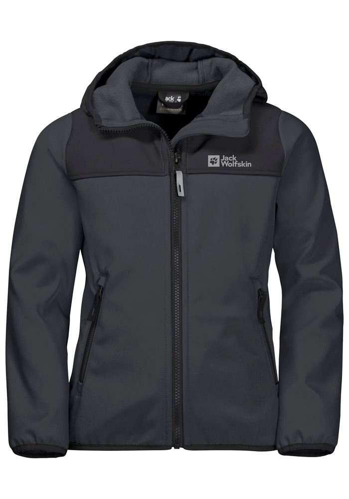 Jack Wolfskin Softshelljacke »FOURWINDS JACKET KIDS«, mit Kapuze von Jack Wolfskin