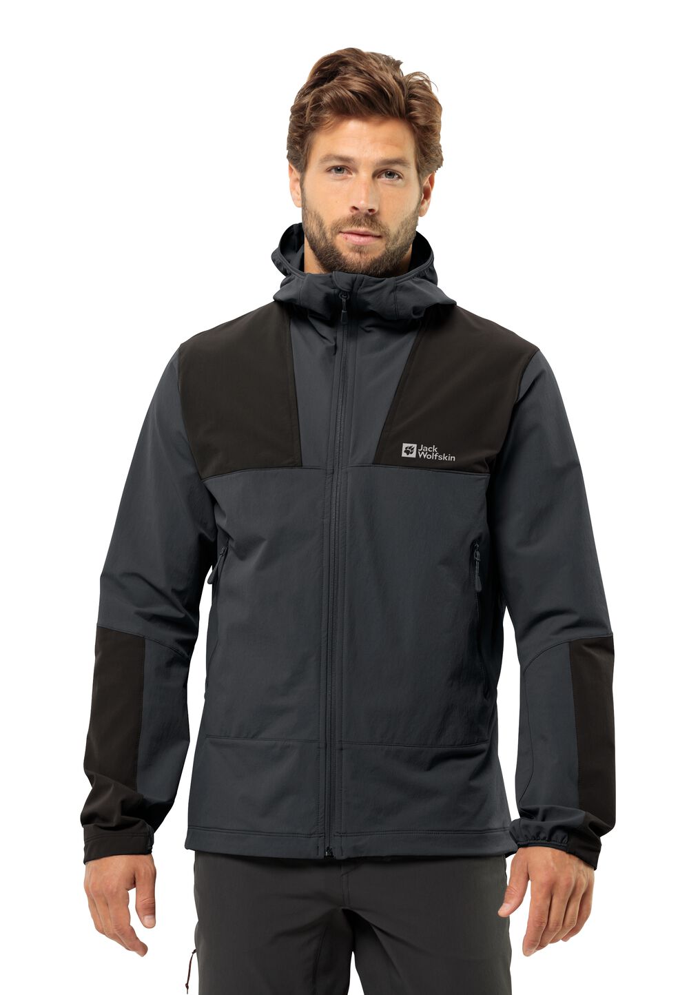 Jack Wolfskin Softshelljacke Herren Andur Jacket Men XXXL phantom Phantom von Jack Wolfskin