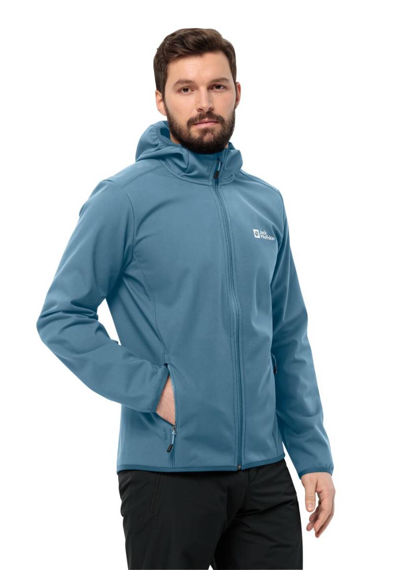 Jack Wolfskin Softshelljacke Herren Bornberg Hoody Men L nature blue nature blue von Jack Wolfskin