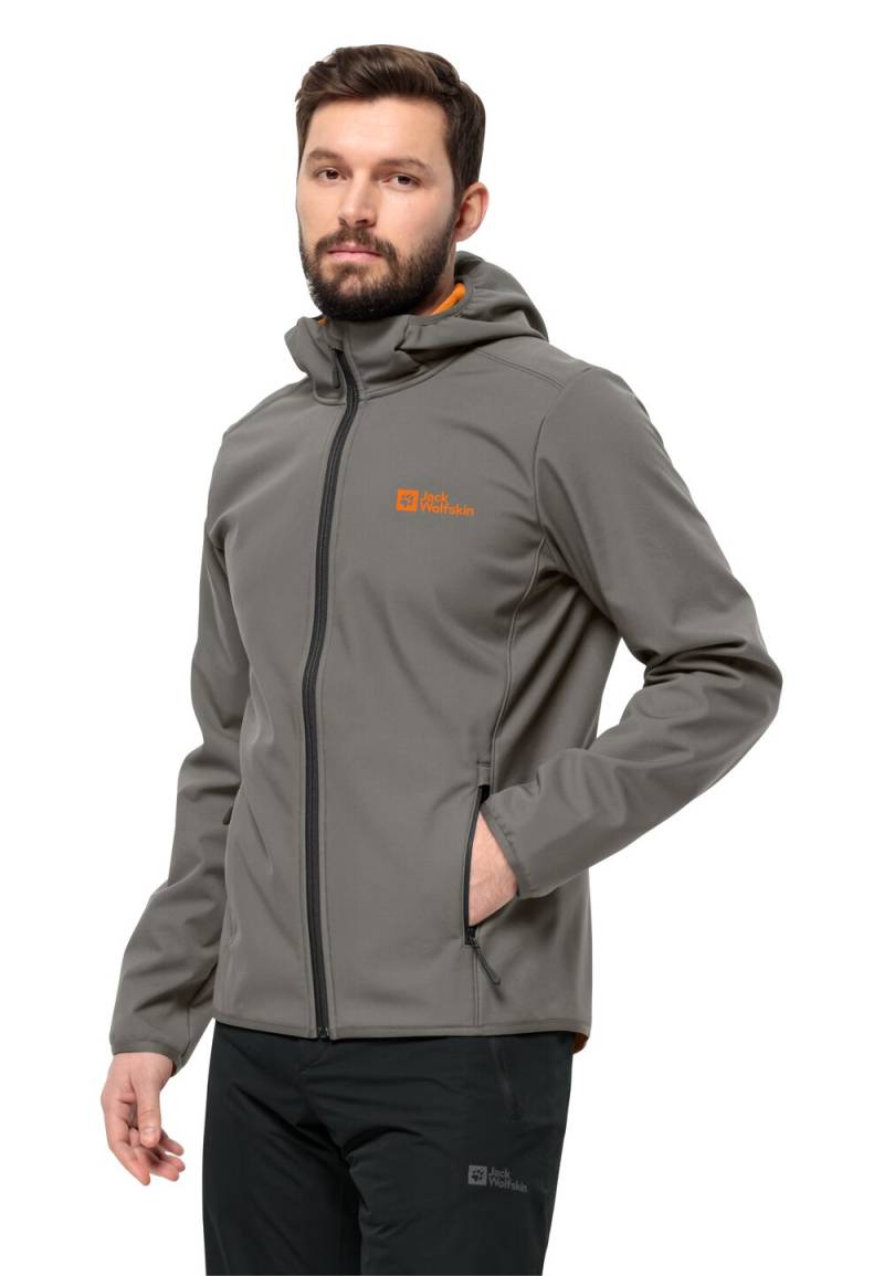 Jack Wolfskin Softshelljacke Herren Bornberg Hoody Men XXL smokey grey smokey grey von Jack Wolfskin