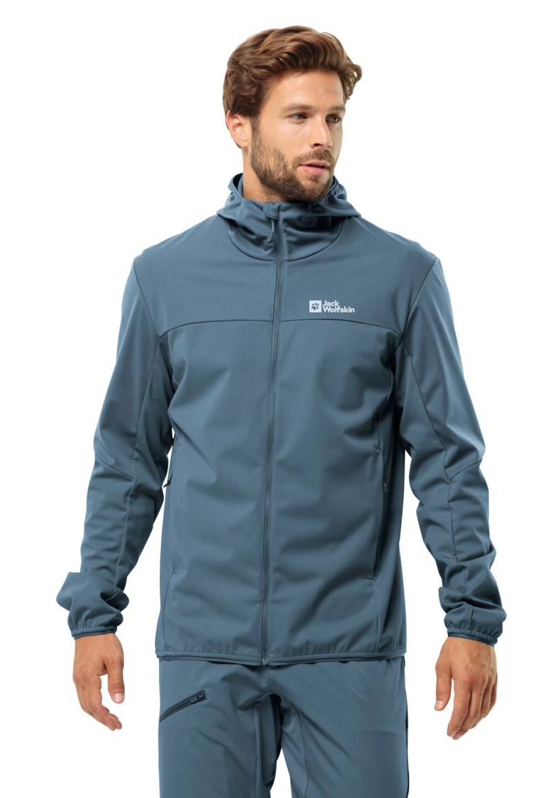 Jack Wolfskin Softshelljacke Herren Feldberg Hoody Men L midnight sky midnight sky von Jack Wolfskin