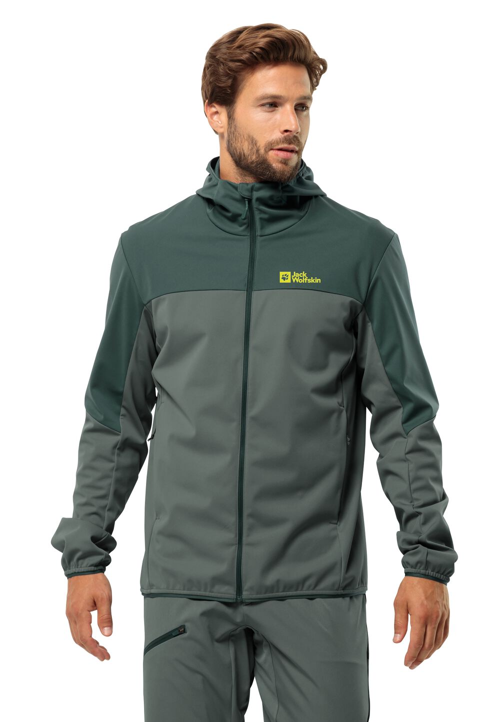 Jack Wolfskin Softshelljacke Herren Feldberg Hoody Men S slate green slate green von Jack Wolfskin