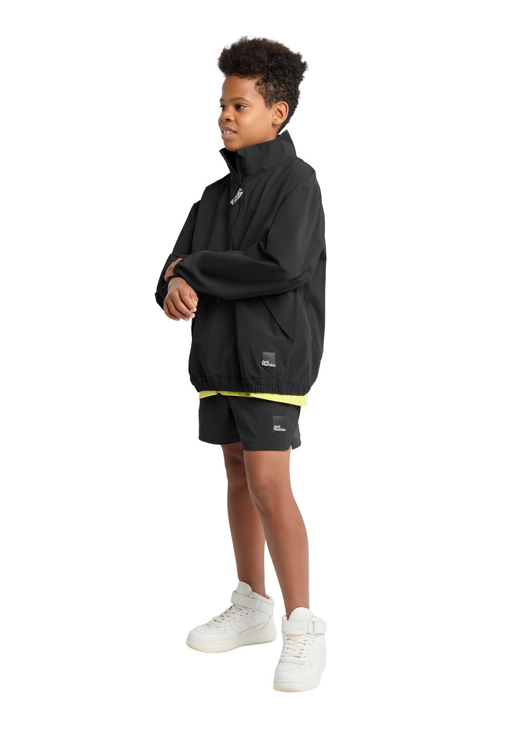 Jack Wolfskin Softshelljacke Teenager Teen Halfzip Youth 152 granite black granite black von Jack Wolfskin